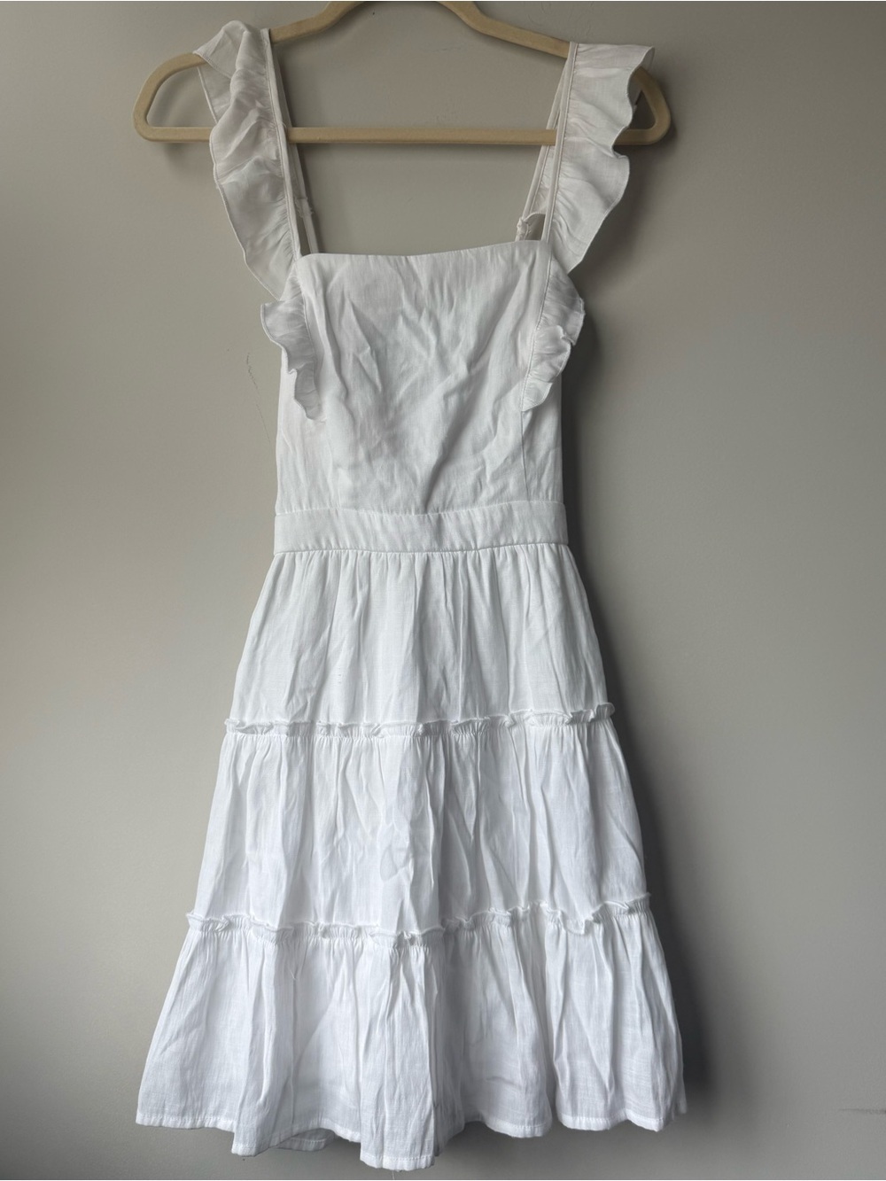 Altar’d State Babydoll White Tiered Sundress - Size M
